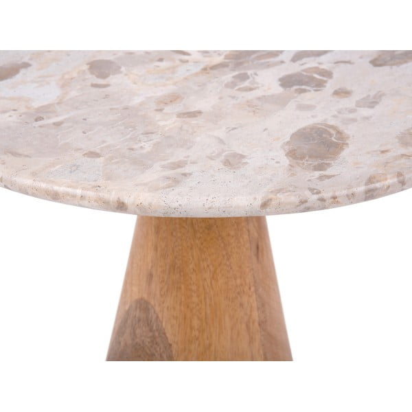 Okrągły stolik z blatem w dekorze marmuru ø 50 cm Force  – Leitmotiv-image-2