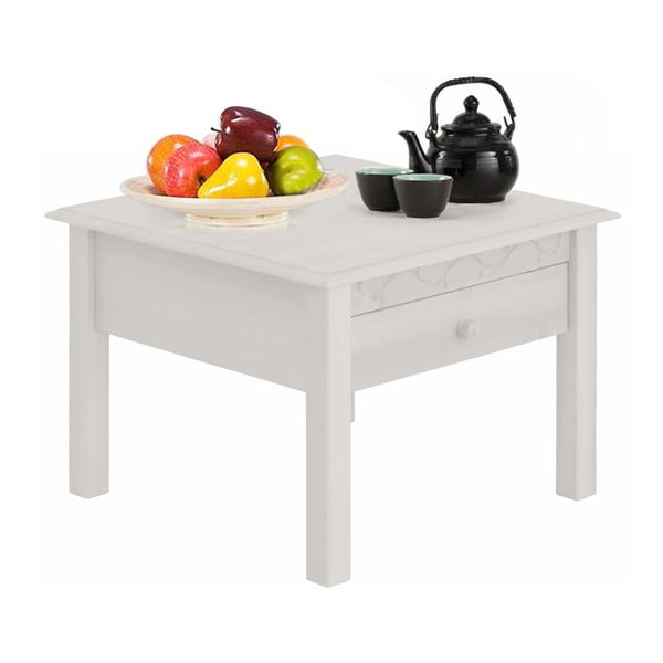 Biały stolik z drewna sosnowego Støraa Lando Harry