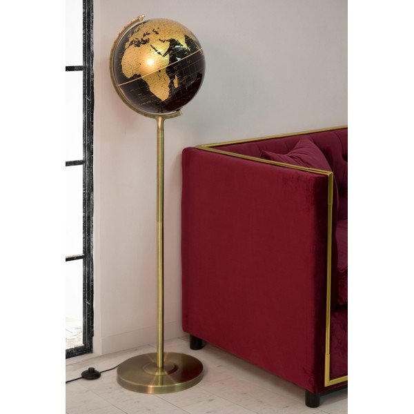Lampa stołowa w kolorze czarno-brązowym Mauro Ferretti Da Terra, wysokość 130 cm-image-1
