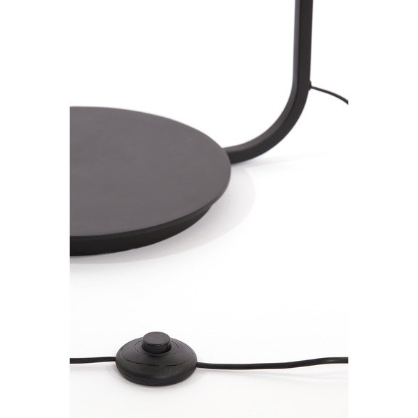 Lampa stojąca w kolorze matowej czerni z tekstylnym kloszem (wysokość 164 cm) Lyra – Light & Living-image-4