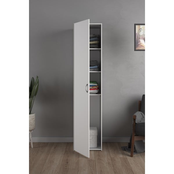 Biała szafa 39x175 cm Space – Tvilum-image-1