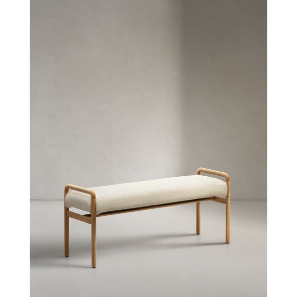 Kremowo-naturalna ławka Macaret – Kave Home-image-1