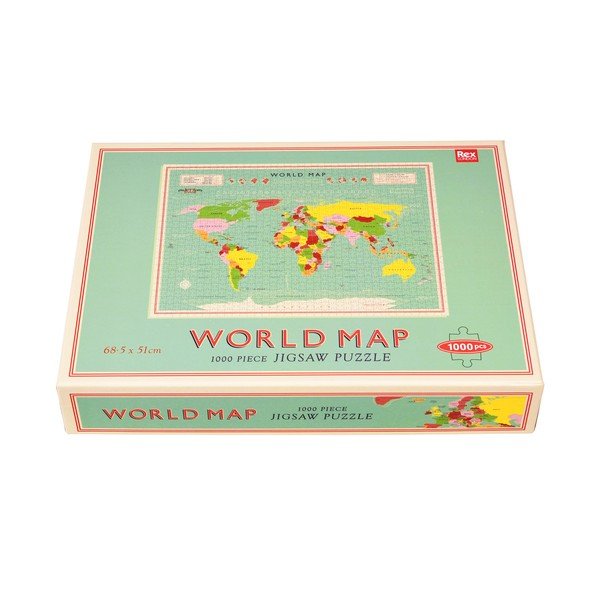 Puzzle (liczba elementów 1000) World Map – Rex London-image-3