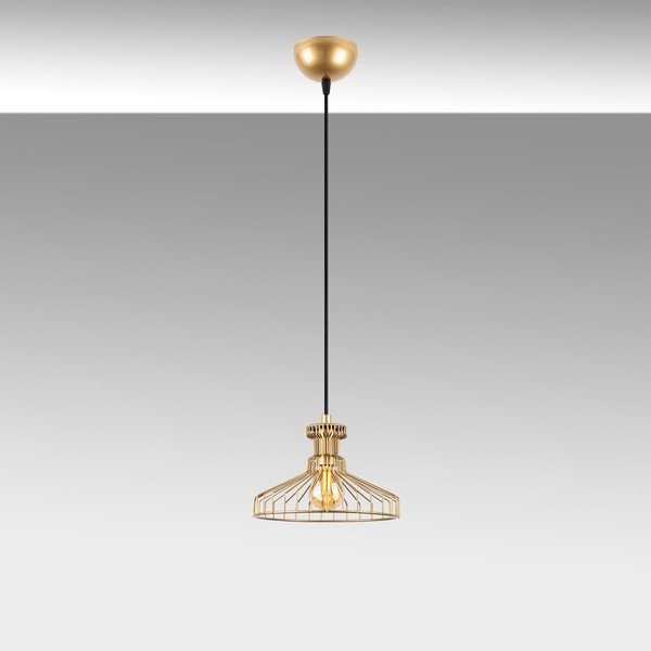 Lampa wisząca w kolorze złota z metalowym kloszem ø 23 cm Events – Opviq lights-image-3