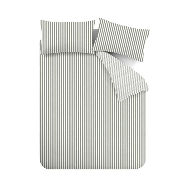 Zielona flanelowa pościel jednoosobowa 135x200 cm – Catherine Lansfield