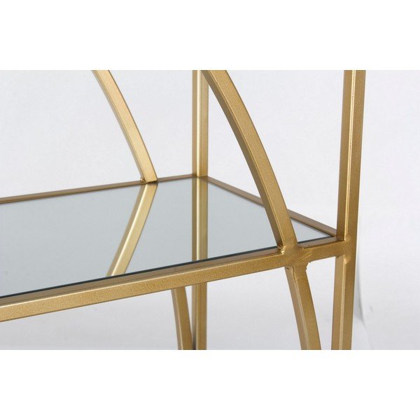 Stalowy regał w kolorze złota 56x151,5x25 cm Elenor – Bizzotto-image-3