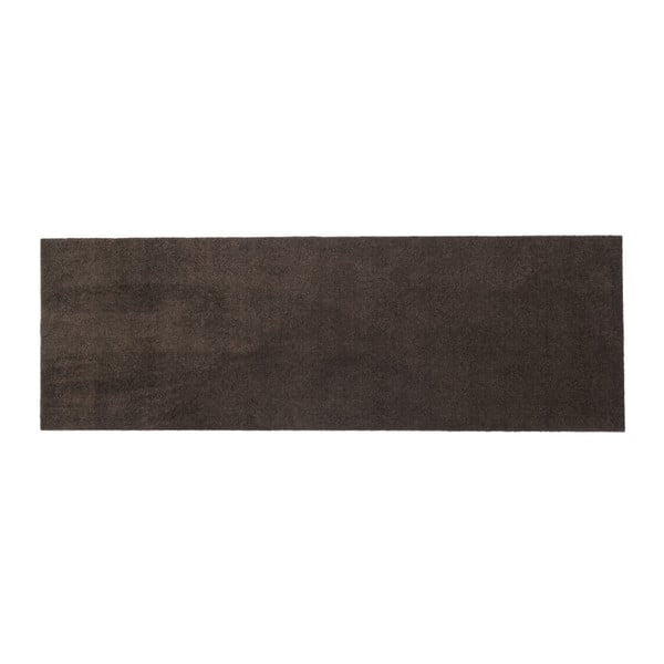 Ciemnobrązowa wycieraczka Tica Copenhagen Unicolor, 67x200 cm