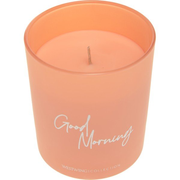 Pomarańczowa świeca zapachowa Westwing Collection Good Morning: Floral Amber, 30 h-image-2