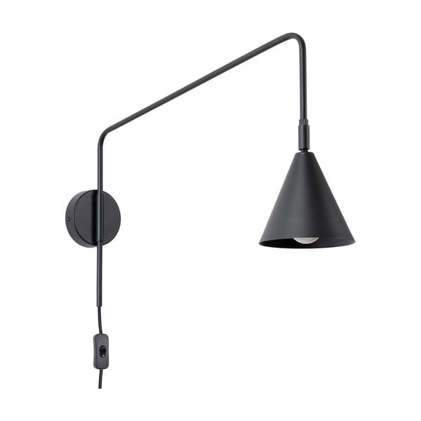 Czarny kinkiet do kontaktu Zylo – Sollux