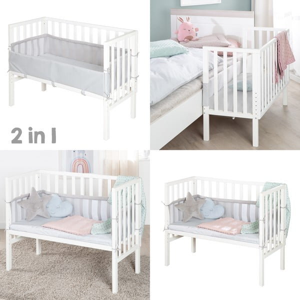 Białe łóżeczko 90x45 cm – Roba-image-1