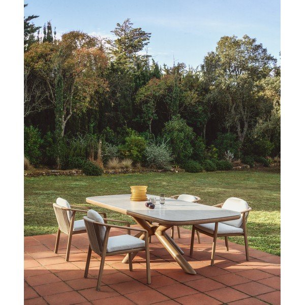 Stół ogrodowy z ceramicznym blatem 110x240 cm Mirtia – Kave Home-image-1