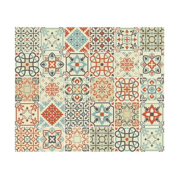 Zestaw 30 naklejek Ambiance Vérone, 15x15 cm-image-2