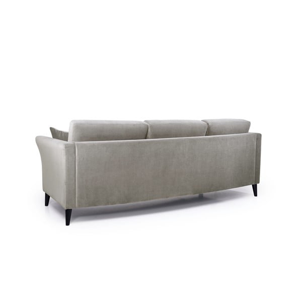 Beżowa aksamitna sofa Scandic Eden, 237 cm-image-3