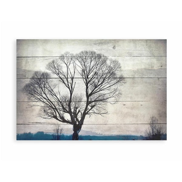 Dekoracyjna tabliczka z drewna sosnowego Really Nice Things Tree, 40x60 cm