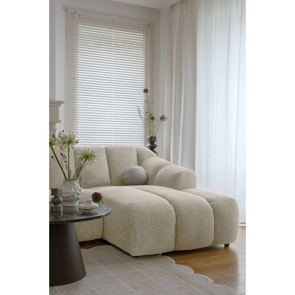 Beżowy narożnik (prawostronny/z szezlongiem) Shell – Miuform-image-4