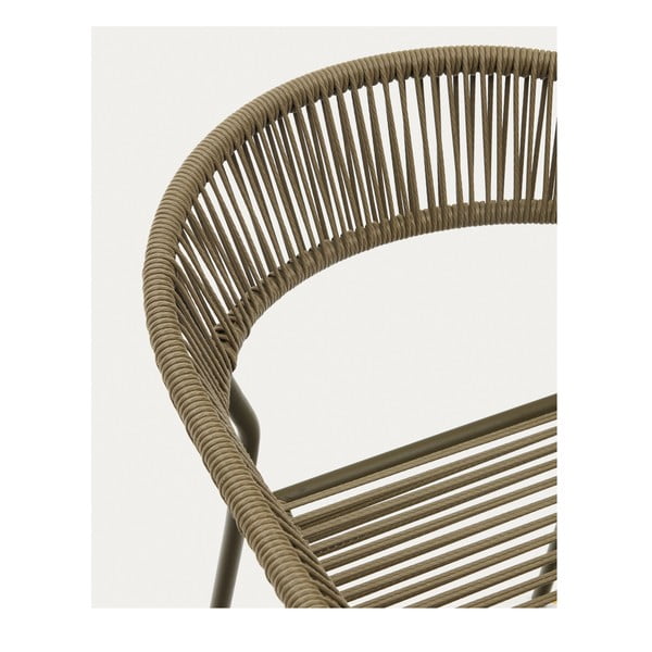 Krzesła z imitacji rattanu w kolorze khaki zestaw 4 szt. Futadera – Kave Home-image-4