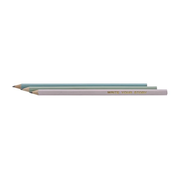 Zestaw 3 ołówków z drewna lipy Bloomingville Pencil