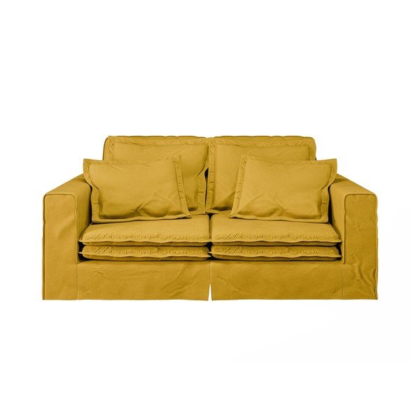 Żółta sofa 196 cm Nora – Ropez