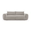 Jasnoszarobeżowa sztruksowa rozkładana sofa 257 cm Lucien – Bobochic Paris