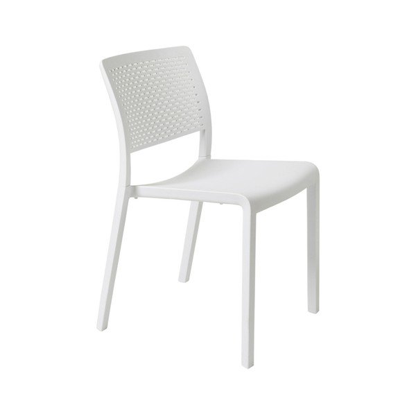 Zestaw 2 białych krzeseł ogrodowych Resol Trama Simple-image-1