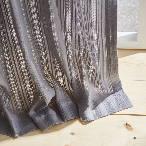 Szara firana 229x140 cm Zofia Broderie Anglaise – Pineapple Elephant-image-3