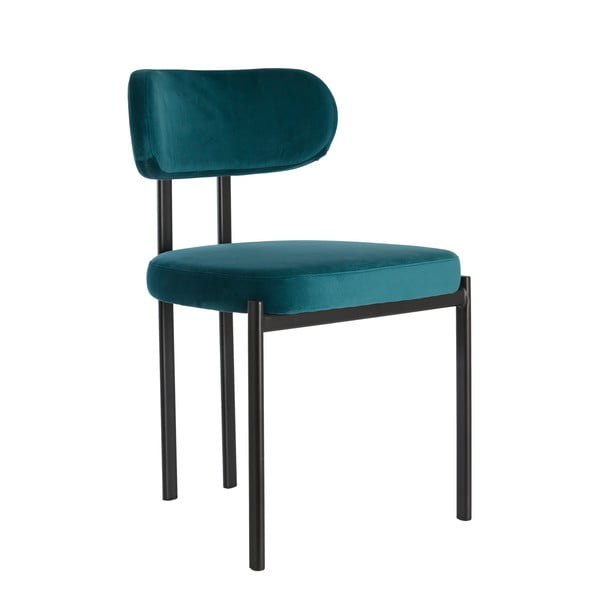 Morskie aksamitne krzesła zestaw 2 szt. Sonja – Light & Living