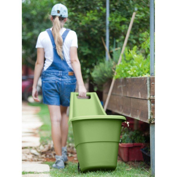 Zielony plastikowy kosz ogrodowy Easy go – Keter-image-1