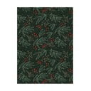 5 arkuszy zielonego papieru do pakowania prezentów eleanor stuart No. 7 Winter Floral, 50x70 cm