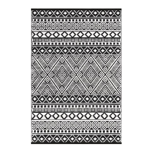 Czarno-biały dywan zewnętrzny Green Decore Relic, 150x240 cm-image-1