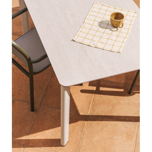 Stół ogrodowy z kamiennym blatem 80x140 cm Anafi – Kave Home-image-1
