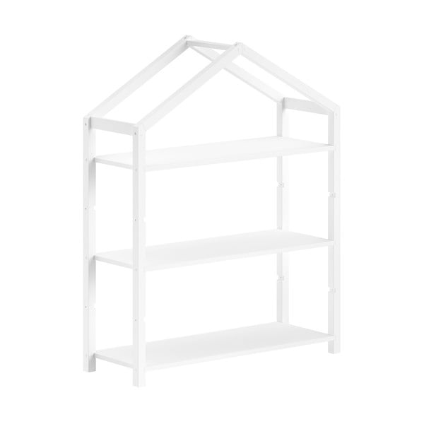Biały regał dziecięcy z litego drewna sosnowego 111x141x40 cm Dallas – Vipack