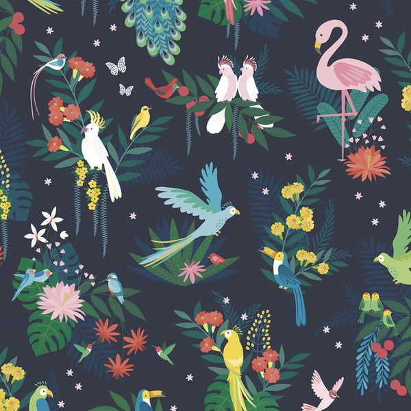 Tapeta dziecięca 10 m x 50 cm Birds Carnival – Lilipinso