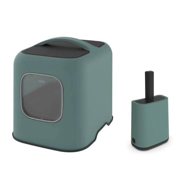 Zielony zestaw kuwety i łopatki Biala – Rotho