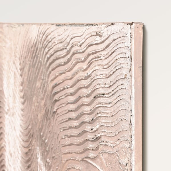 Ręcznie malowany obraz 88x118 cm Metallic Rose – Malerifabrikken-image-2