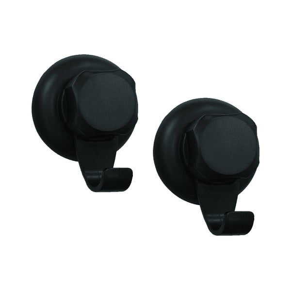 Czarne stalowe haczyki bez wiercenia zestaw 2 szt. Bestlock – Compactor-image-4