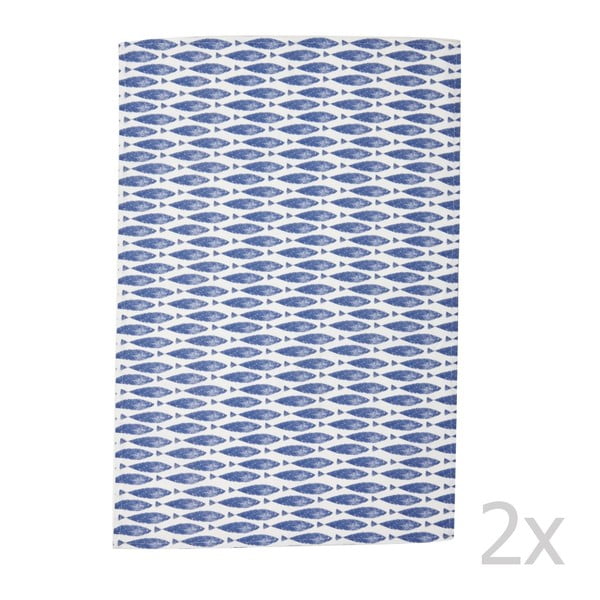 Komplet 2 ścierek Couture Fishie, 73x47,5 cm