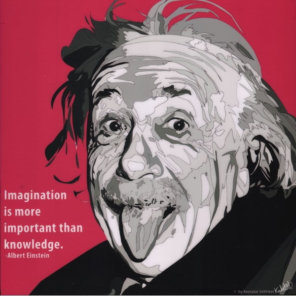 Obraz "Albert Einstein - Imagination"