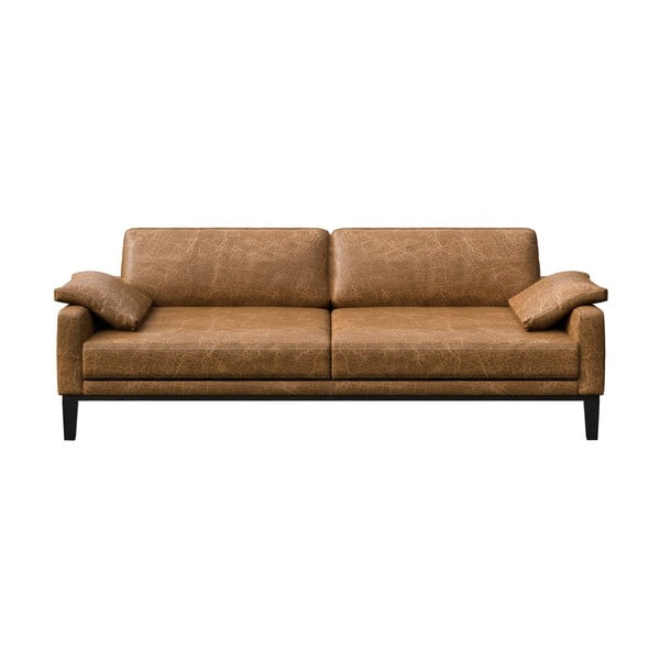 Brązowa sofa skórzana MESONICA Musso