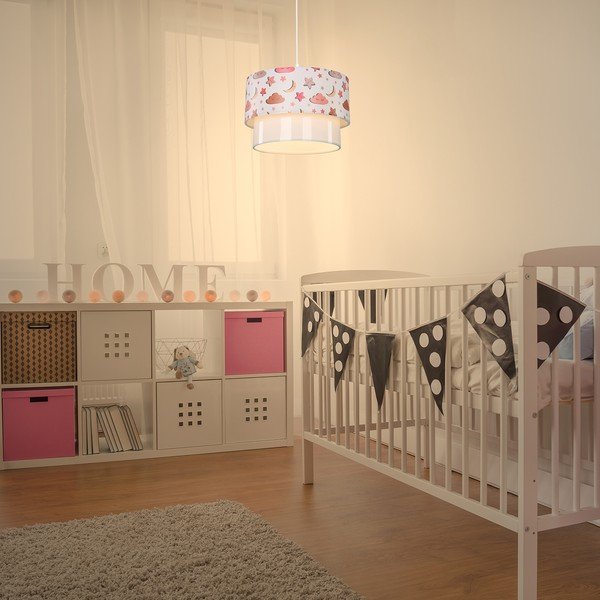 Biała lampa dziecięca ø 30 cm Kinder – Squid Lighting-image-1