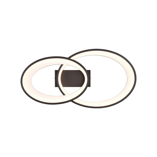 Czarno-biała lampa sufitowa LED 30x57 cm Malaga – Reality-image-2