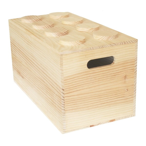 Pudełko Wood Lego, 52x27x27 cm