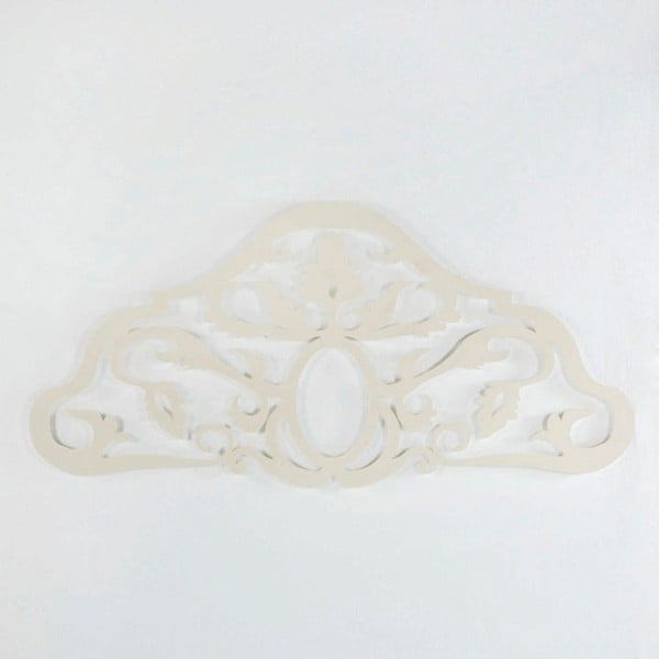 Biały metalowy zagłówek łóżka Thai Natura Sing, dla szer. 150 cm