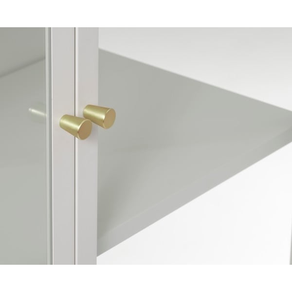 Biała metalowa witryna 90x160 cm Carmel – Unique Furniture-image-3