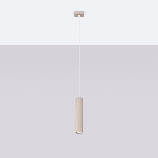 Szarobrązowa metalowa lampa wisząca Gleam – Sollux-image-2