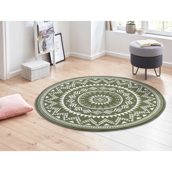 Zielony okrągły dywan ø 140 cm Valencia – Hanse Home-image-1