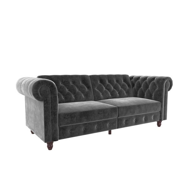 Szara sofa rozkładana 227 cm Felix – Støraa-image-2