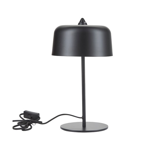 Czarna lampa stołowa Bahne & CO, wys. 39 cm