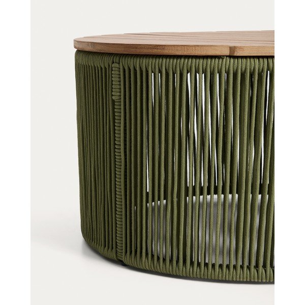 Okrągły stolik ogrodowy z blatem z drewna akacjowego ø 60 cm Dandara – Kave Home-image-4