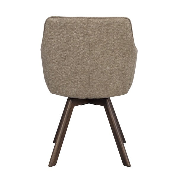 Beżowe tapicerowane fotele jadalniane zestaw 2 szt. Alison – Rowico-image-4