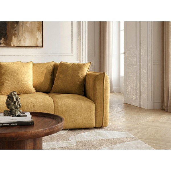 Żółta sofa z tkaniny szenilowej Harlem – Bobochic Paris-image-2